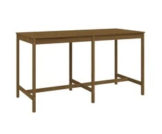 Sodo stalas, medaus rudas, 203,5x90x110cm, pušies masyvas
