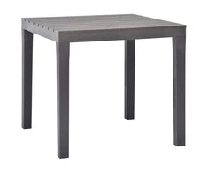 Sodo stalas, moka spalvos, 78x78x72cm, plastikas