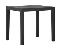 Sodo stalas, pilkos spalvos, 79x65x72cm, plastikas