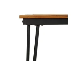 Sodo stalas su segtuko formos kojomis, 180x90x75cm, akacija