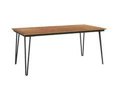 Sodo stalas su segtuko formos kojomis, 180x90x75cm, akacija
