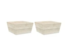 Sodo staliukai, 2vnt., 60x60x30cm, impregnuota eglės mediena