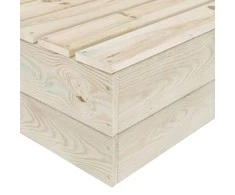 Sodo staliukai, 2vnt., 60x60x30cm, impregnuota eglės mediena