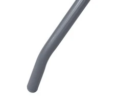 Sodo staliukas, šviesiai pilkas, 80cm, plienas ir stiklas