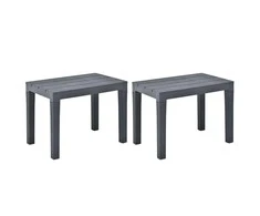 Sodo suoliukai, 2vnt., antracito spalvos, plastikas