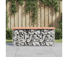 Sodo suoliukas, 103x31,5x42cm, douglas eglė, gabiono dizaino
