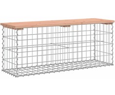 Sodo suoliukas, 103x31,5x42cm, douglas eglė, gabiono dizaino