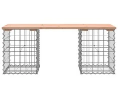 Sodo suoliukas, 103x31x42cm, douglas eglė, gabiono dizaino