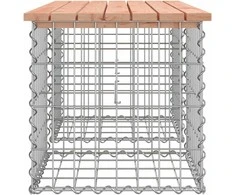 Sodo suoliukas, 103x44x42cm, douglas eglė, gabiono dizaino