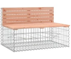 Sodo suoliukas, 103x70x65cm, douglas eglė, gabiono dizaino