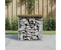 Sodo suoliukas, 43x44x42cm, impregnuota pušis, gabiono dizaino