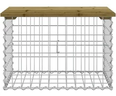 Sodo suoliukas, 63x44x42cm, impregnuota pušis, gabiono dizaino