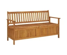 Sodo suoliukas-daiktadėžė, 148cm, akacijos medienos masyvas