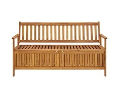 Sodo suoliukas-daiktadėžė, 148cm, akacijos medienos masyvas