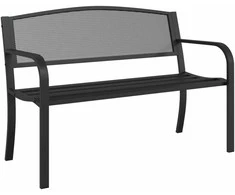 Sodo suoliukas, juodos spalvos, 119cm, plienas