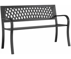 Sodo suoliukas, juodos spalvos, 120cm, plienas