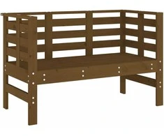 Sodo suoliukas, medaus rudas, 111,5x53x71cm, pušies masyvas