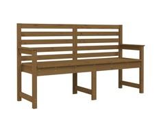 Sodo suoliukas, medaus rudas, 159,5x48x91,5cm, pušies masyvas