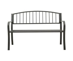 Sodo suoliukas, pilkos spalvos, 120cm, plienas