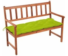 Sodo suoliukas su pagalvėle, 120cm, akacijos medienos masyvas