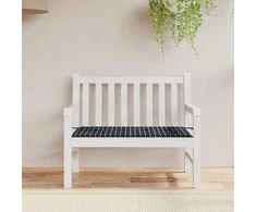 Sodo suoliuko pagalvėlė, 120x50x3cm, audinys, juodi langeliai