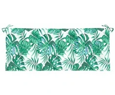 Sodo suoliuko pagalvėlė, 120x50x7cm, audinys, su lapais
