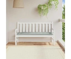 Sodo suoliuko pagalvėlė, šviesiai pilka, 150x50x7cm, audinys
