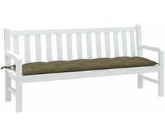 Sodo suoliuko pagalvėlė, taupe mišinys, 180x50x7cm, audinys