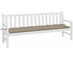 Sodo suoliuko pagalvėlė, taupe spalvos, 200x50x7cm, audinys