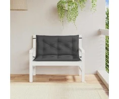 Sodo suoliuko pagalvėlės, 2vnt., antracito, 100x50x7cm, audinys