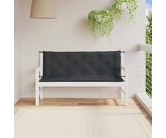 Sodo suoliuko pagalvėlės, 2vnt., antracito, 150x50x7cm, audinys