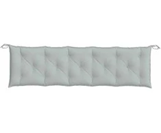 Sodo suoliuko pagalvėlės, 2vnt., pilkos, 180x50x7cm, audinys