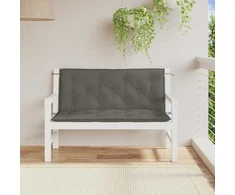 Sodo suoliuko pagalvėlės, 2vnt., pilkos, 120x50x7cm, audinys