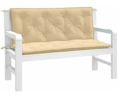 Sodo suoliuko pagalvėlės, 2vnt., smėlio, 120x50x7cm, audinys