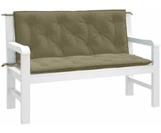 Sodo suoliuko pagalvėlės, 2vnt., taupe, 120x50x7cm, audinys