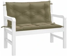 Sodo suoliuko pagalvėlės, 2vnt., taupe, 100x50x7cm, audinys