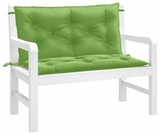 Sodo suoliuko pagalvėlės, 2vnt., žalios, 100x50x7cm, audinys