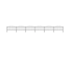 Sodo tvora su iečių viršug., juoda, (0,5-0,75)x10,2m, plienas