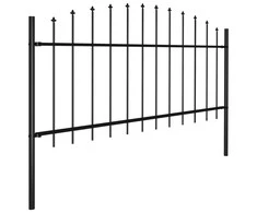 Sodo tvora su iečių viršug., juoda, (0,5-0,75)x13,6m, plienas