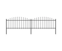 Sodo tvora su iečių viršug., juoda, (0,5-0,75)x3,4m, plienas
