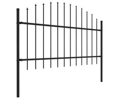 Sodo tvora su iečių viršug., juoda, (1-1,25)x15,3m, plienas