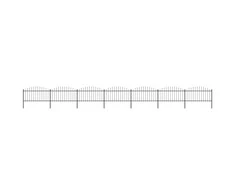Sodo tvora su iečių viršug., juoda, (1,25-1,5)x11,9m, plienas