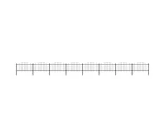 Sodo tvora su iečių viršug., juoda, (1,25-1,5)x13,6m, plienas