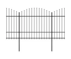 Sodo tvora su iečių viršug., juoda, (1,5-1,75)x10,2m, plienas