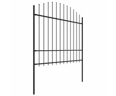 Sodo tvora su iečių viršug., juoda, (1,5-1,75)x15,3m, plienas
