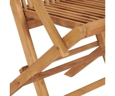 Lauko baldų komplektas Sodo valgomojo baldų komplektas, 3 dalių, tikmedžio masyvas