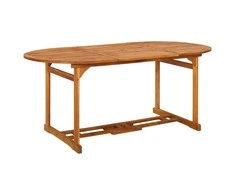 Lauko baldų komplektas Sodo valgomojo komplektas, 7 dalių, 180x90x75 cm, akacija