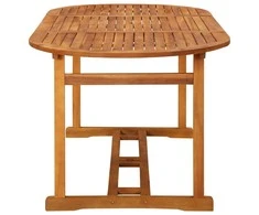 Lauko baldų komplektas Sodo valgomojo komplektas, 7 dalių, 180x90x75 cm, akacija
