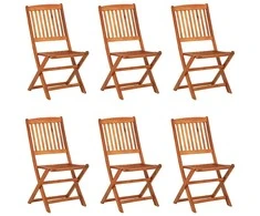 Lauko baldų komplektas Sodo valgomojo komplektas, 7 dalių, 180x90x75 cm, akacija