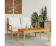 Sodo valgomojo stalas, 100x55x45cm, akacijos medienos masyvas